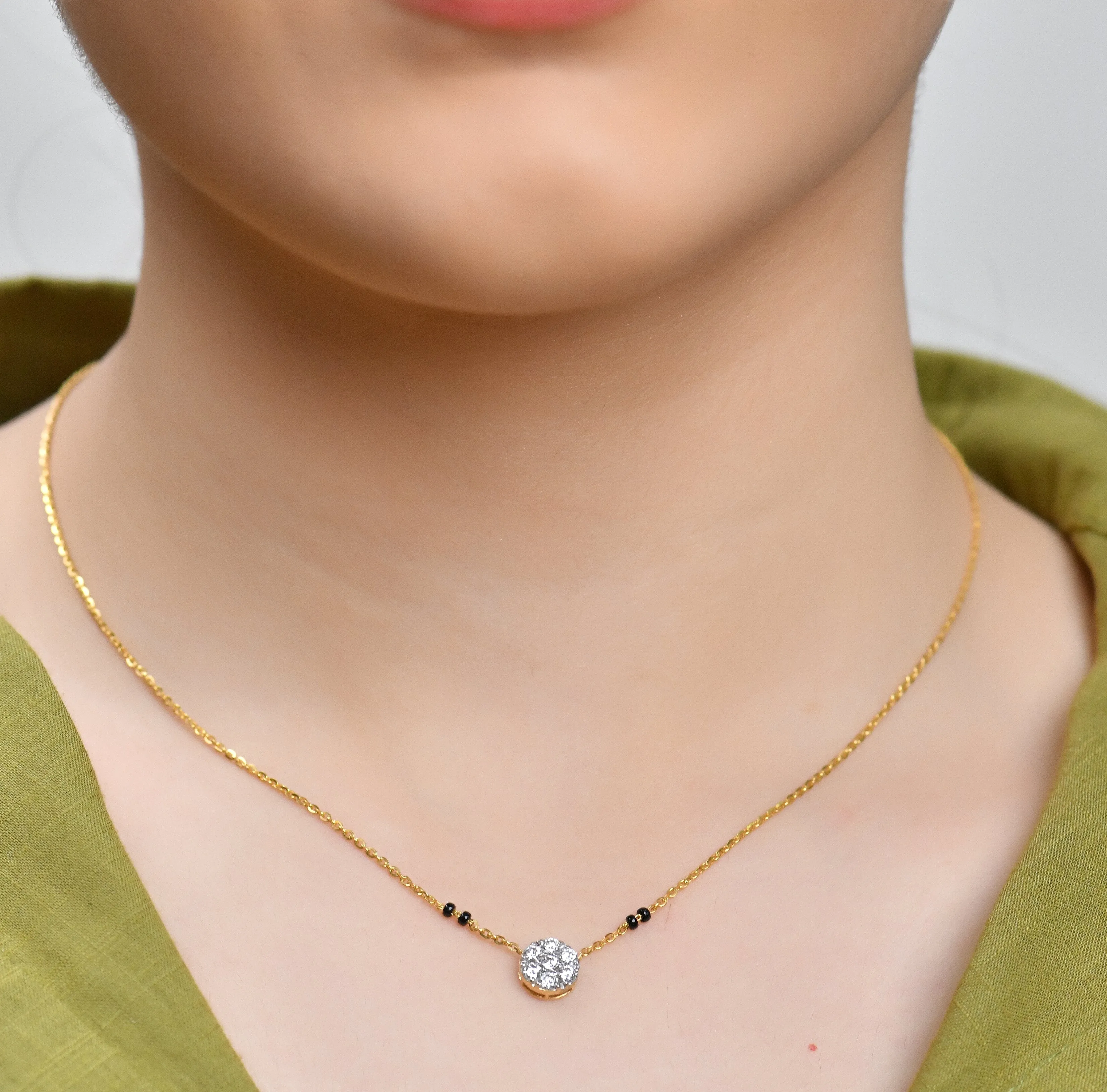 0.40 TW Diamond Mangalsutra