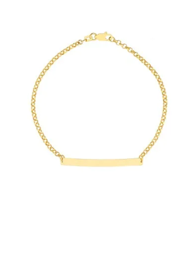 14 Karat Bar Bracelet