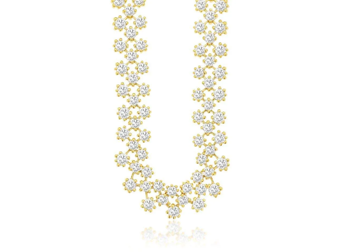 14K DIAMOND FASHION NECKLACE
