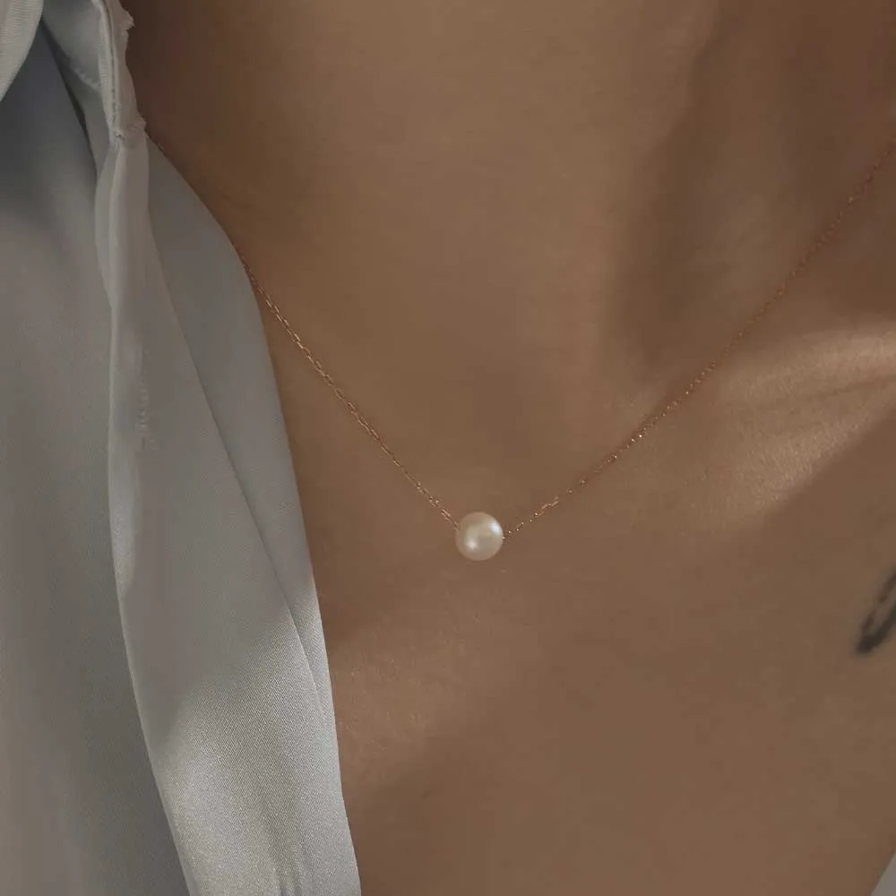 [14K Gold] Belle Pearl Necklace