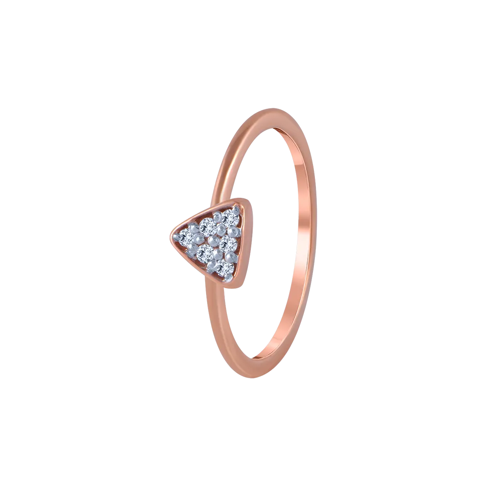 14KT (585) Rose Gold And Diamond Ring For Women