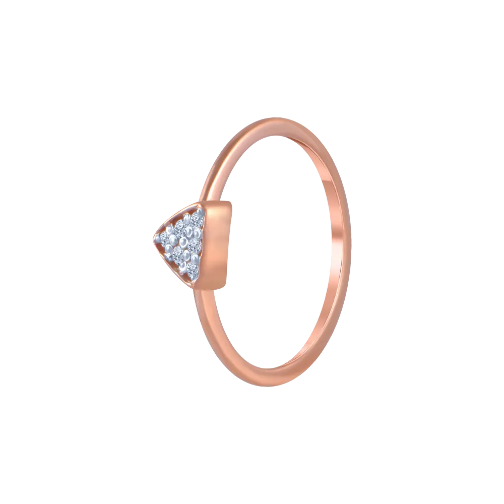 14KT (585) Rose Gold And Diamond Ring For Women