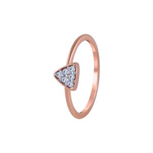 14KT (585) Rose Gold And Diamond Ring For Women