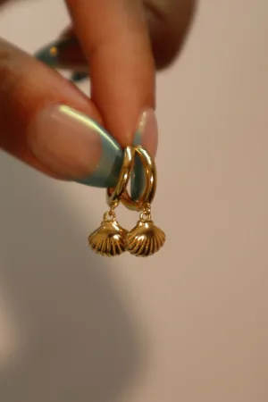 18K Gold Vermeil Sea Shell Earrings