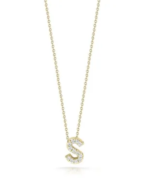 18kt Gold Roberto Coin Love Letter &#34;S&#34; Necklace