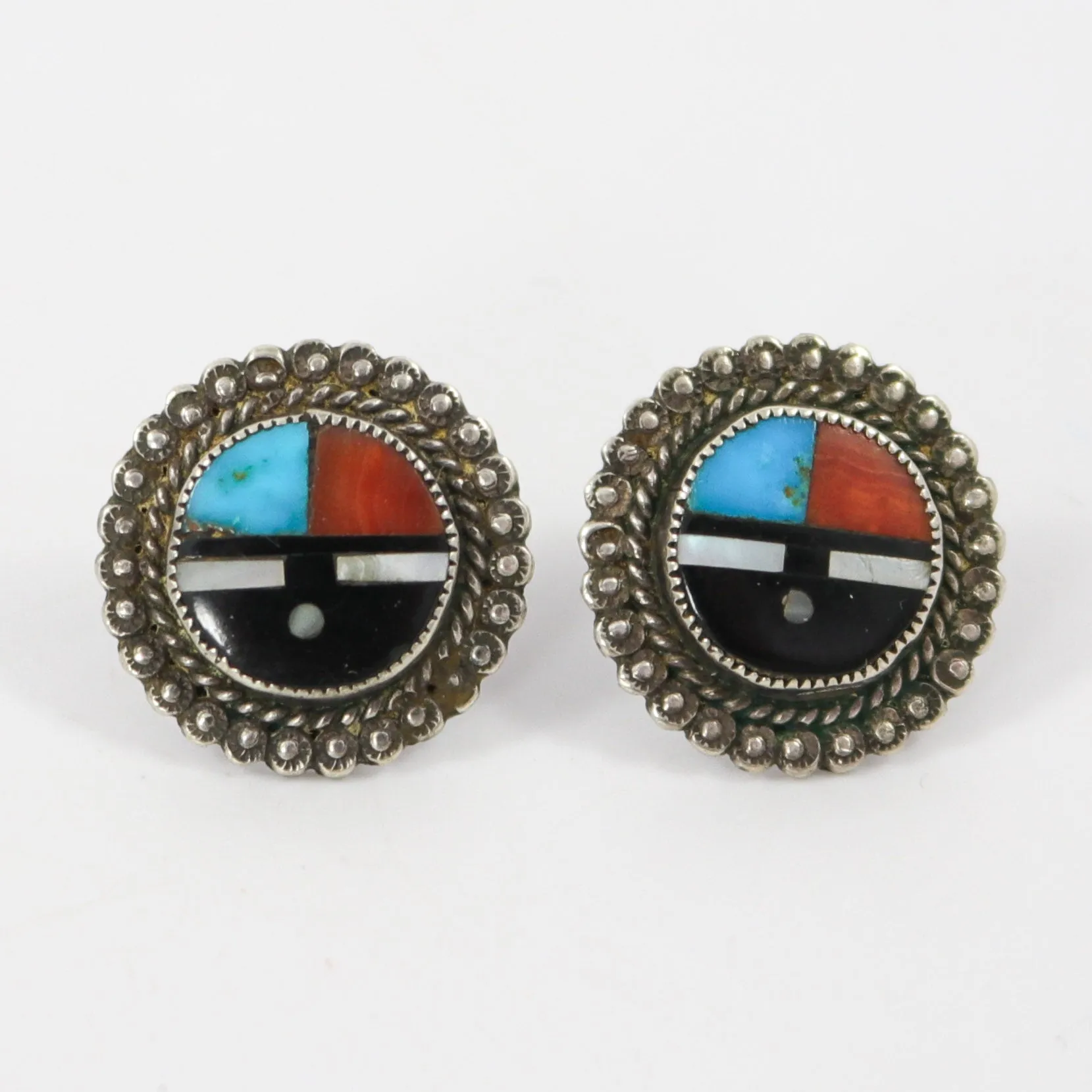 1960s Zuni Sunface Earrings