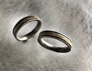 22k and silver band