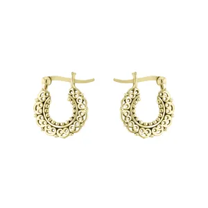 925 Silver Earrings with 18k Yellow Gold Plated