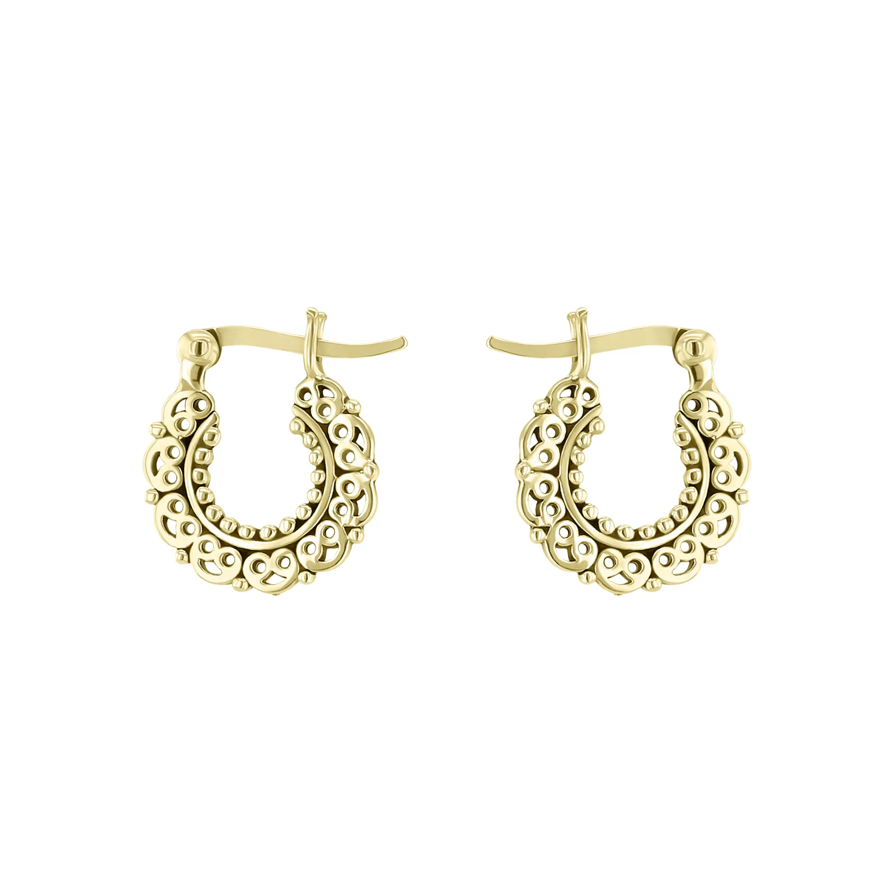 925 Silver Earrings with 18k Yellow Gold Plated