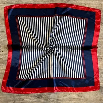 Alisha Striped Colorblock Silky Scarf