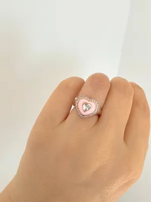 Ares Heart Ring - Adjustable 925 Sterling Silver