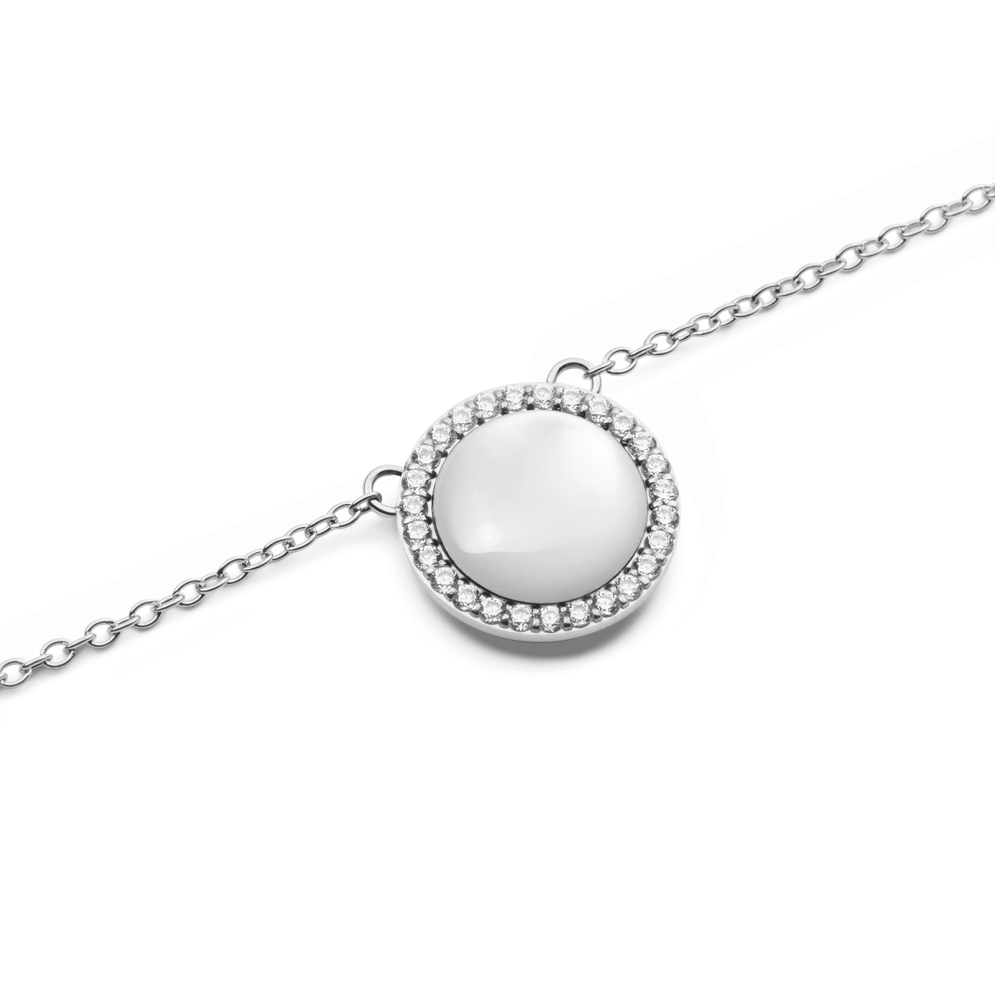Audrey Necklace Mother of Pearl Silver
