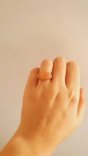 Aya Orange Full Stone Adjustable Bracelet