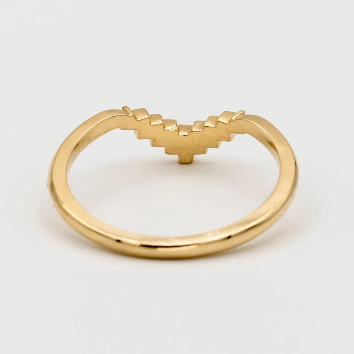 Baguette Diamond Chevron Band
