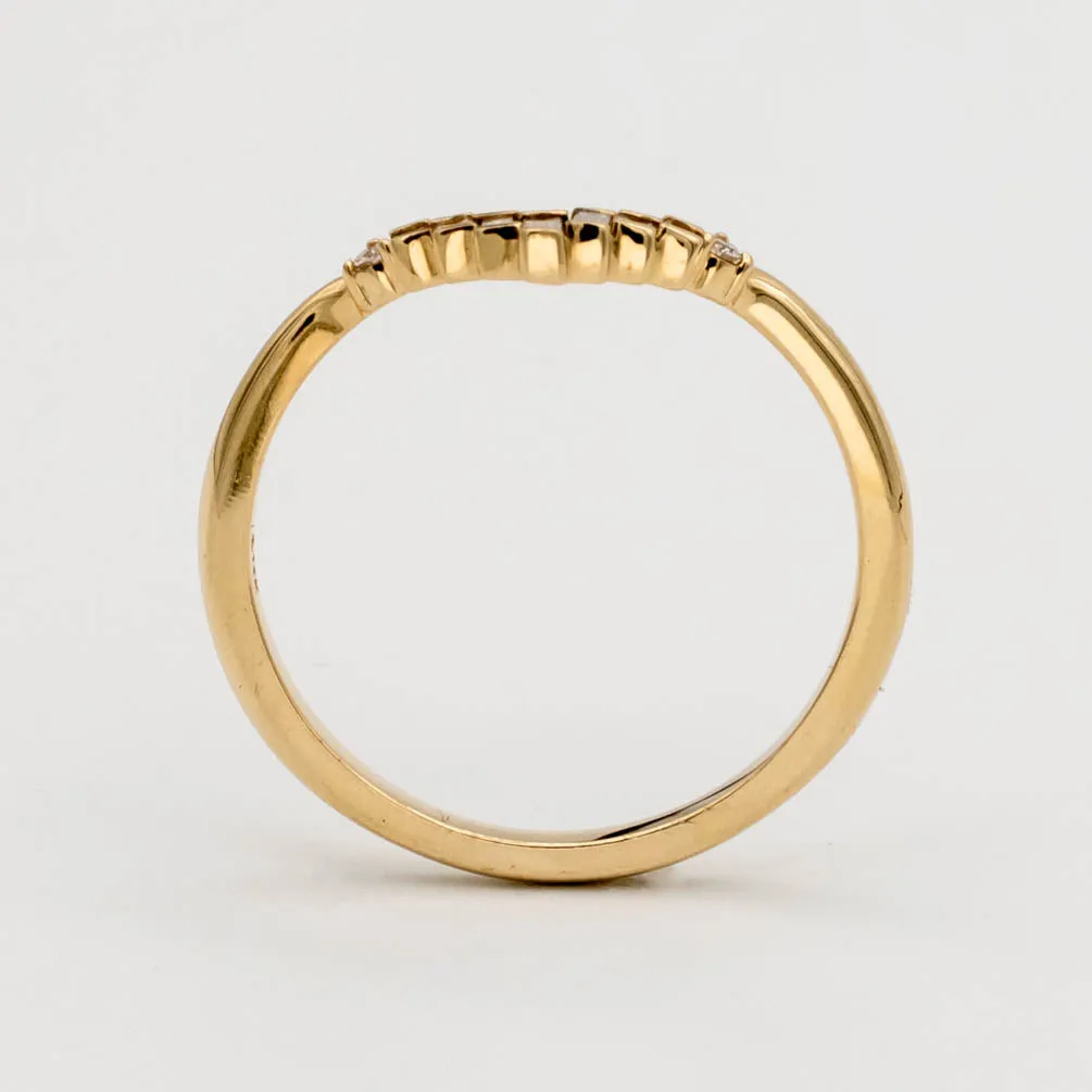 Baguette Diamond Chevron Band