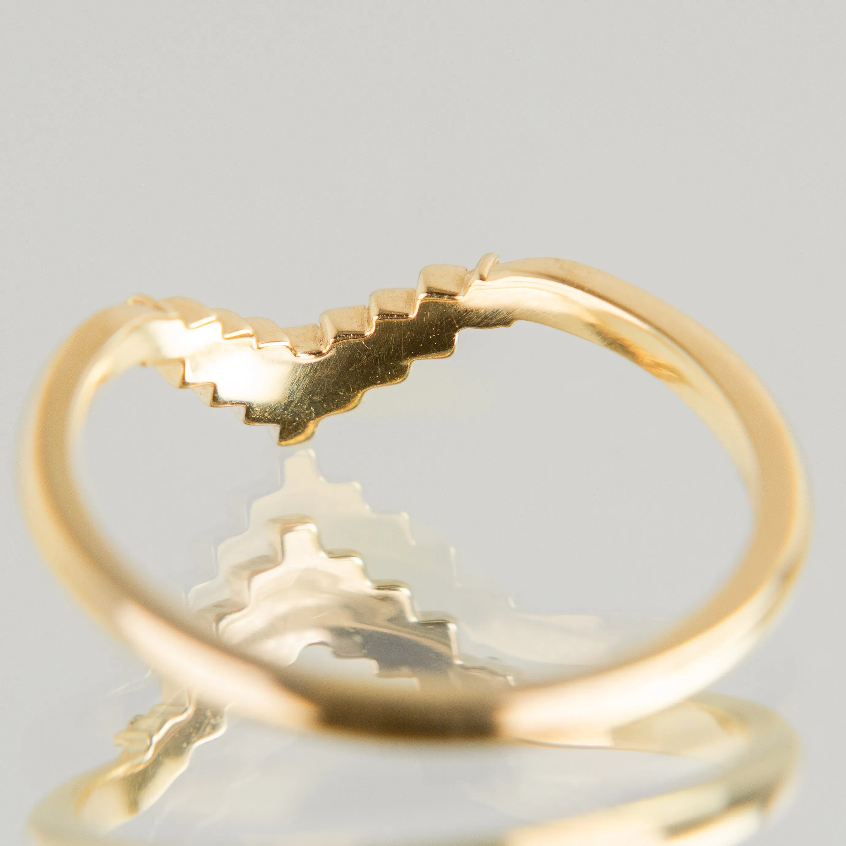 Baguette Diamond Chevron Band