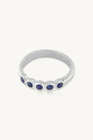 Binded Sapphire Silver Stacker