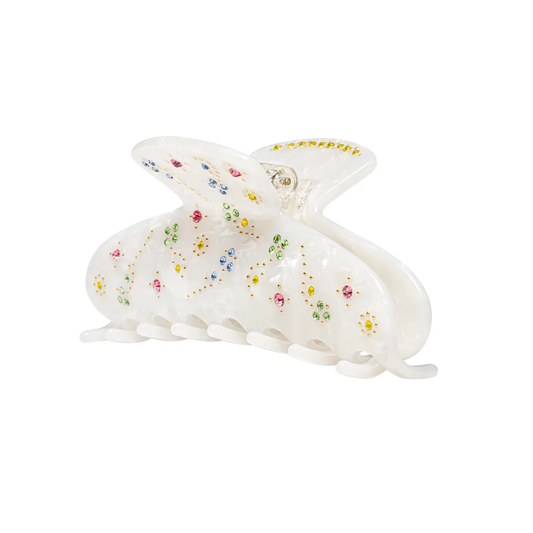 BLOSSOM CLIP MARBLE WHITE