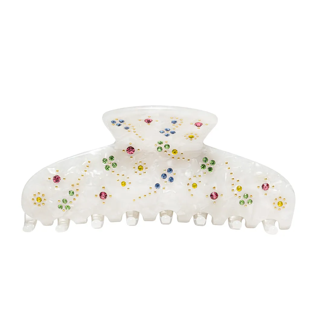 BLOSSOM CLIP MARBLE WHITE