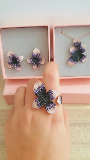 Blossom Full Jewelry Set - 925 Sterling Silver