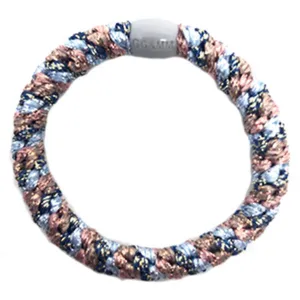 Bow's by Str Braided Hairties Multi Light Blue/Rosa Metallic