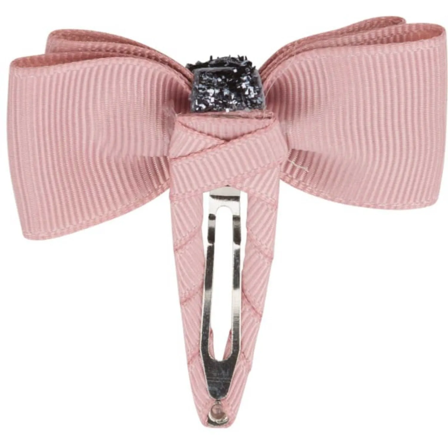 Bow's by St?r Double Bow Hair Clip - Nectar/Grey Glitter