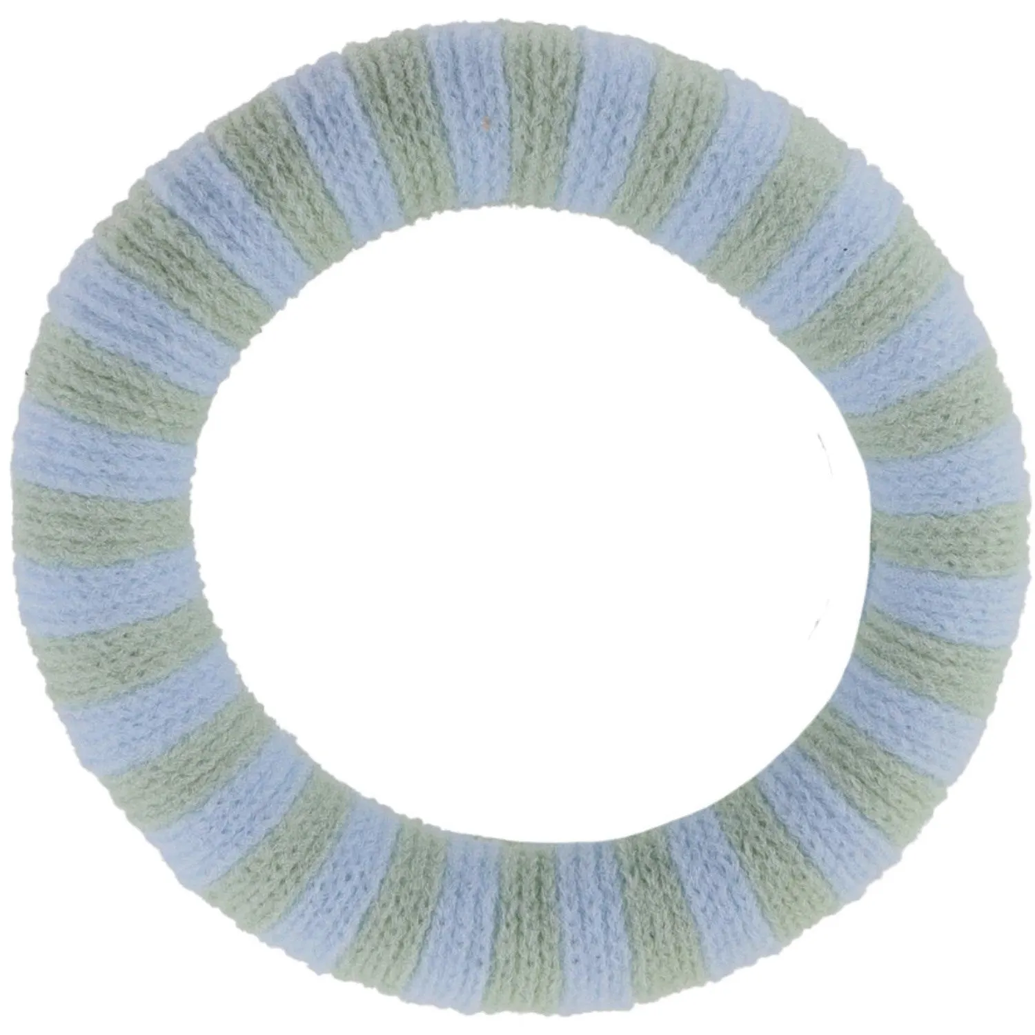 Bow's by St?r Ea Hair Elastic - Sage/Light Blue Striped 6-pack