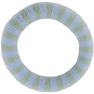 Bow's by St?r Ea Hair Elastic - Sage/Light Blue Striped 6-pack