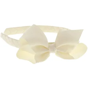 Bow's by St?r Hairband Classic Large Bow - Off-White