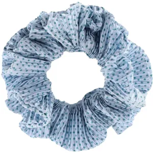 Bow's by St?r Kaisa Scrunchie - Light Blue/Blue Dots