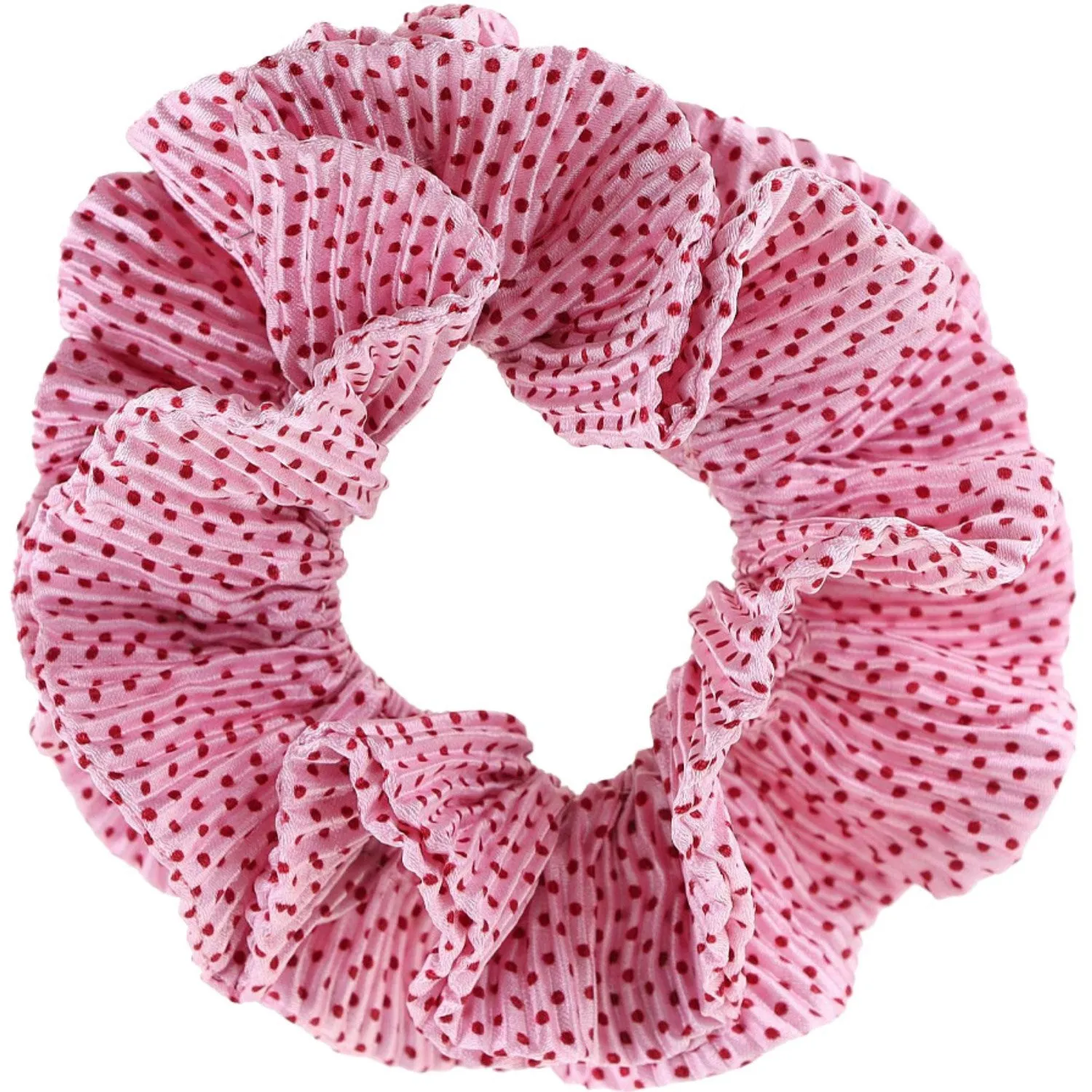 Bow's by St?r Kaisa Scrunchie - Pink/Red Dots