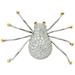 Brooch - Ruby and Diamond