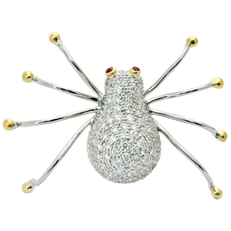 Brooch - Ruby and Diamond
