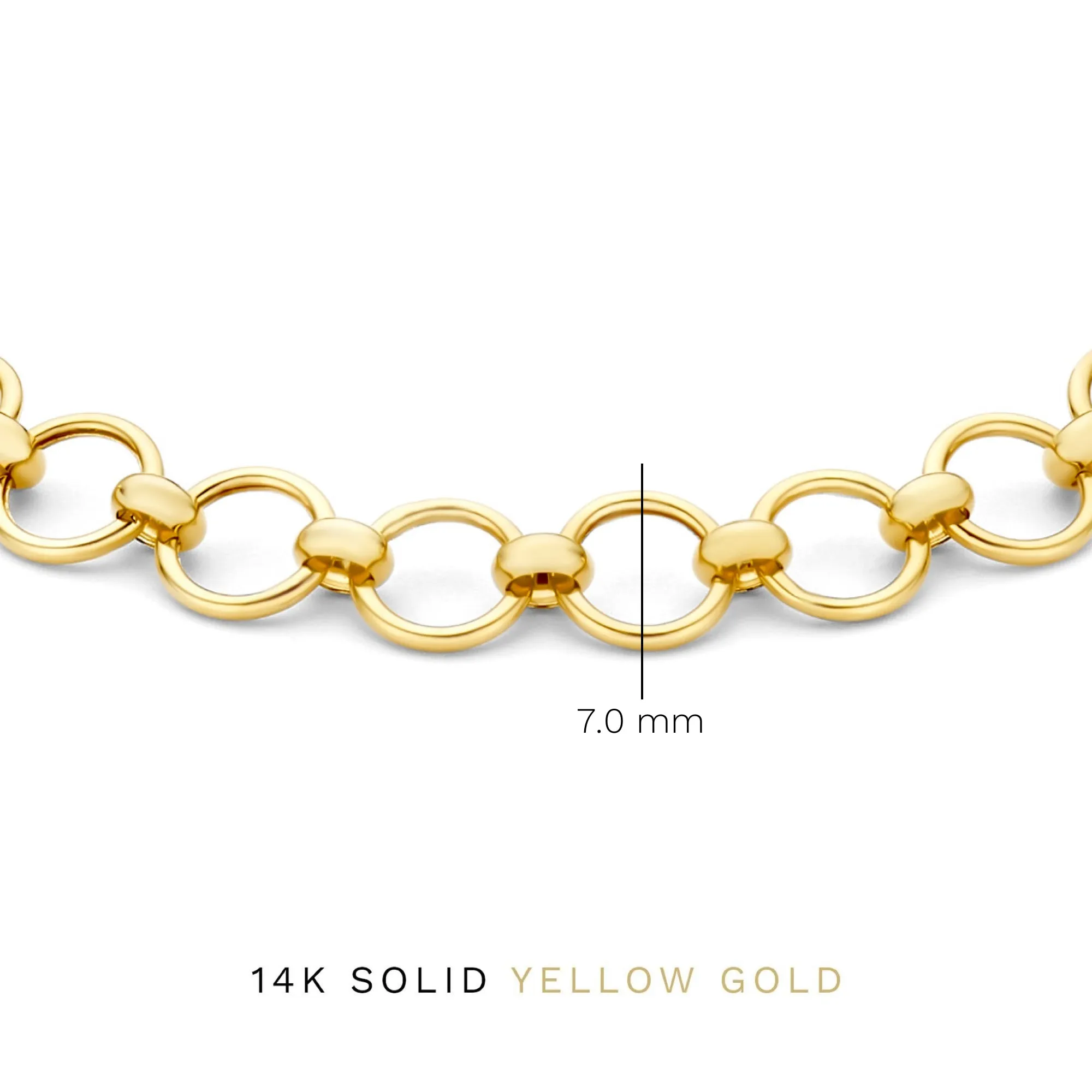 Cadeau d'Isabel 14 karat gold necklace and bracelet gift set