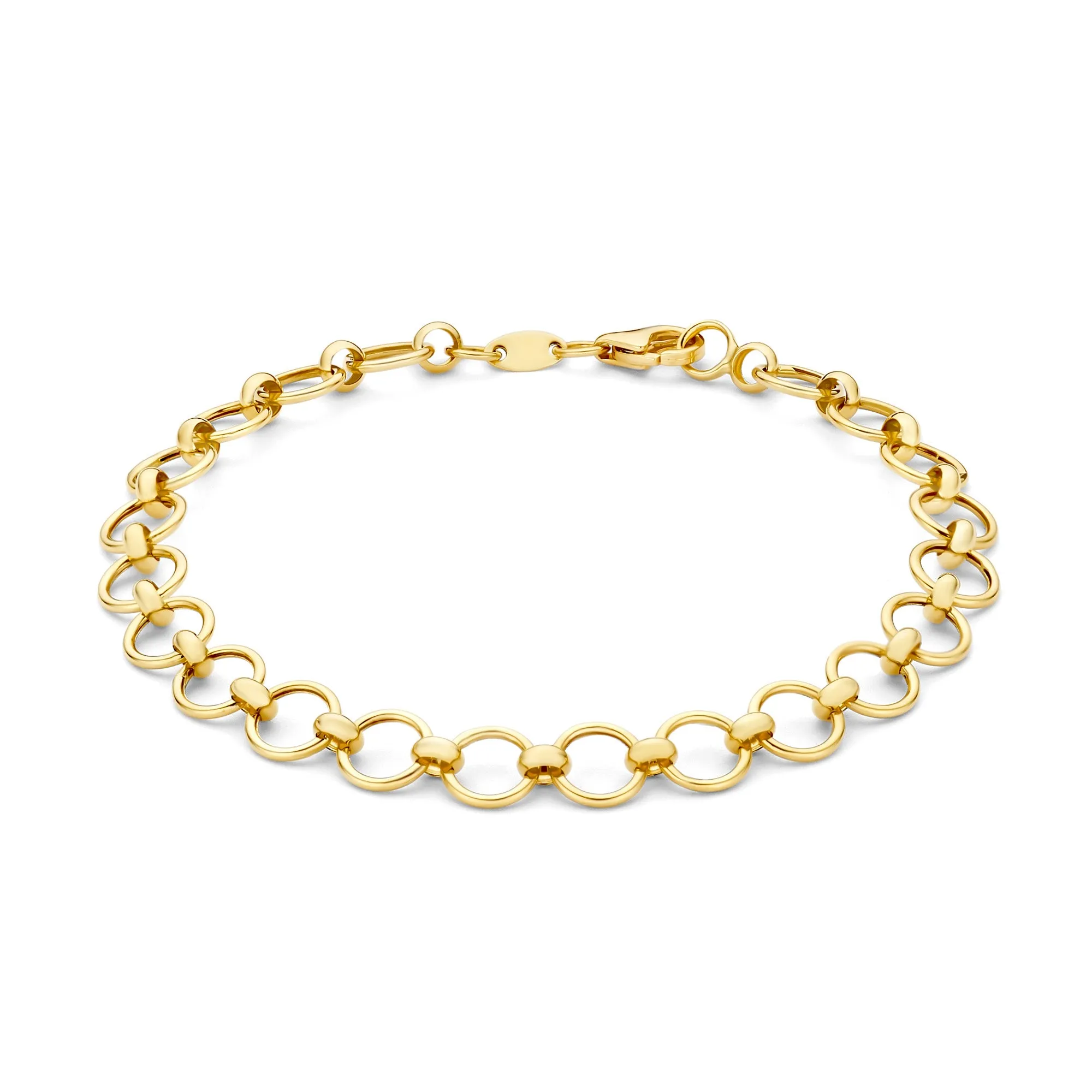 Cadeau d'Isabel 14 karat gold necklace and bracelet gift set
