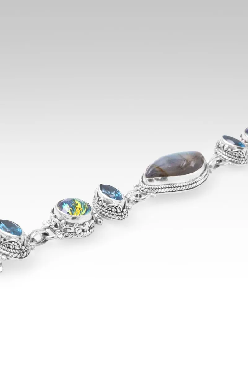 Choose Joy Bracelet? in Labradorite, True Picasso? Mystic Quartz & Swiss Blue Topaz