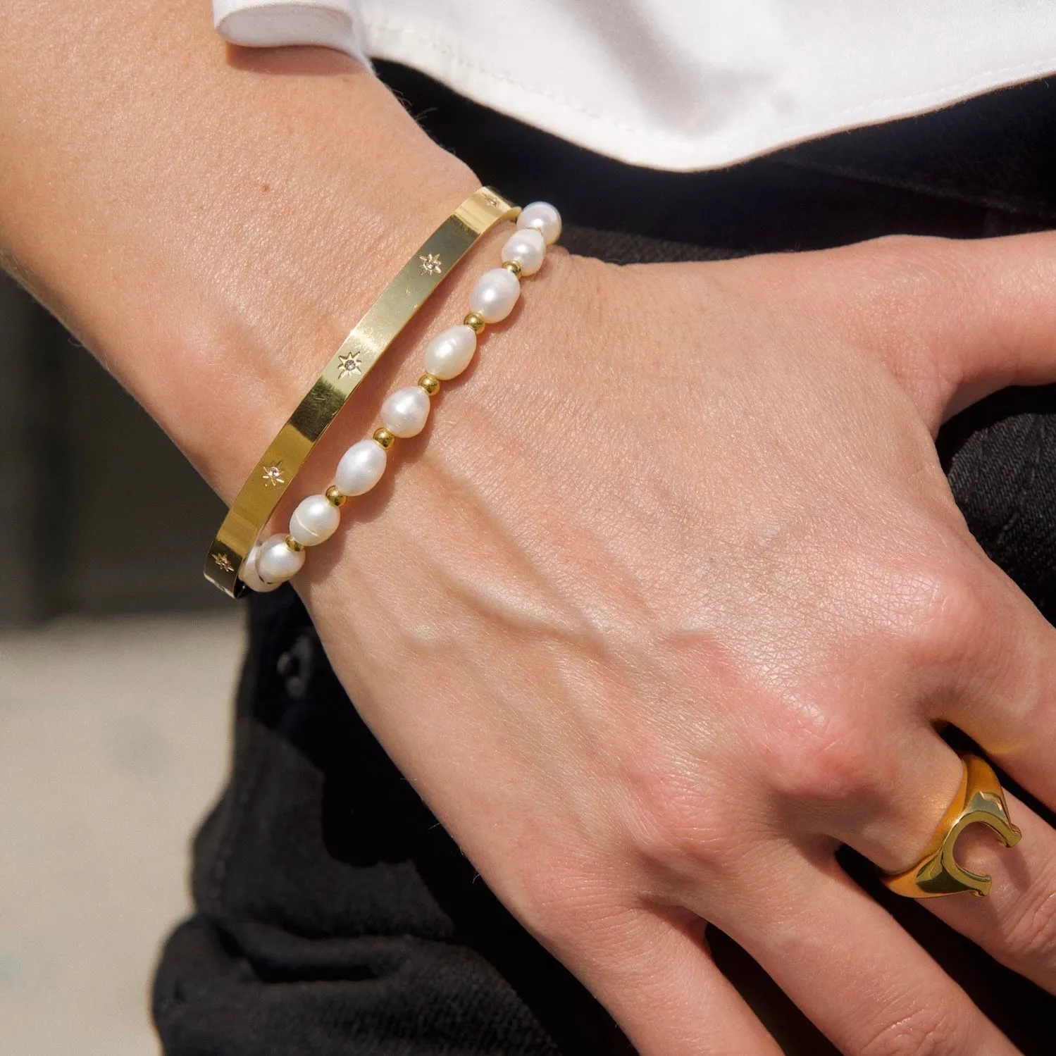 Coda North Star Bangle Bracelet