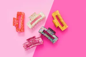 Confetti Claw Clips