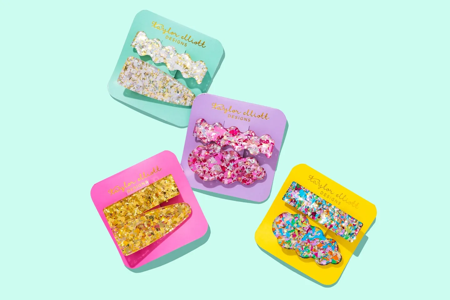 Confetti Hair Clip Sets