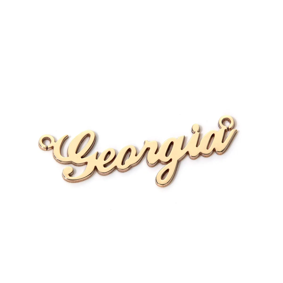 Custom 9ct Gold Nameplate