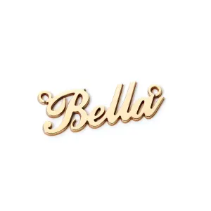 Custom 9ct Gold Nameplate