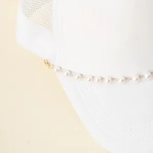 Dainty Pearl Gold Trucker Hat Chain