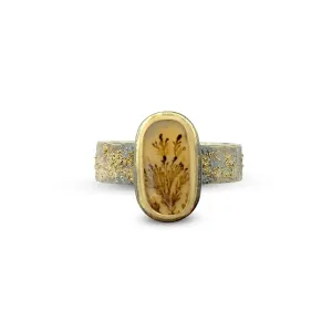 Dendritic Agate Cabochon Ring