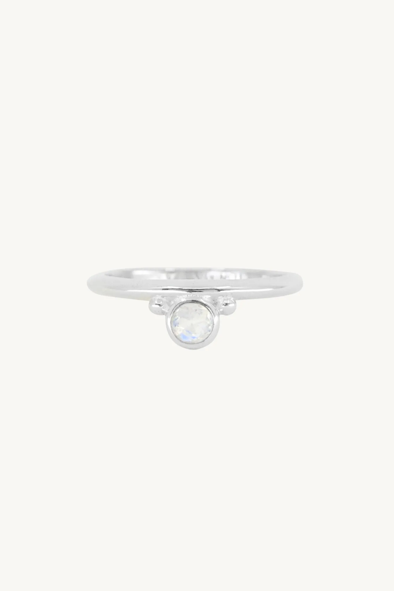 Dia Moonstone Silver Stacker