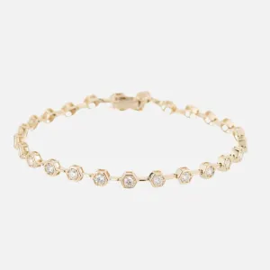 Diamond Hex Tennis Bracelet