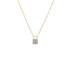 Diamond Padlock Pendant