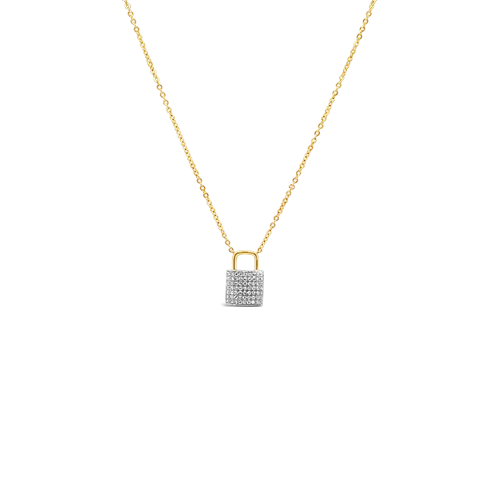 Diamond Padlock Pendant