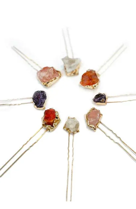 Elysian Chignon Pin - Rose Quartz