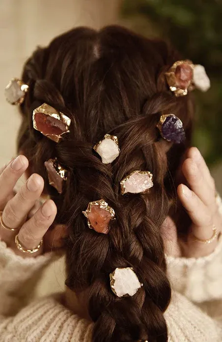 Elysian Chignon Pin - Rose Quartz