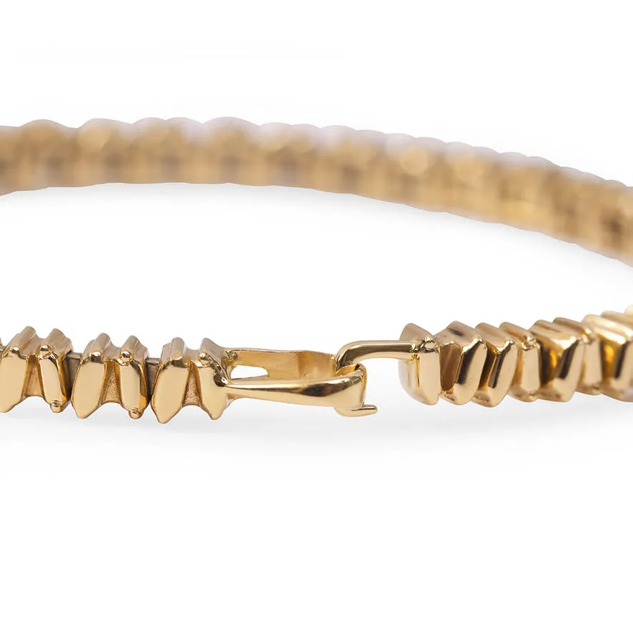 EMERALD BAGUETTE PICKET BANGLE